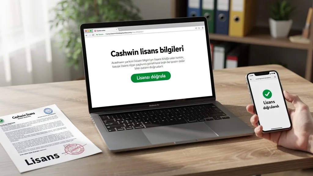 Cashwin Lisans Bilgileri Nasıl Doğrulanır?